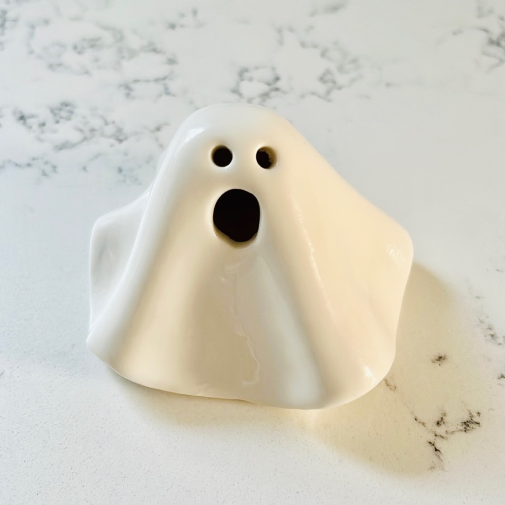 Crate&Barrel Small LED Ceramic Ghost - Picture 8 of 14